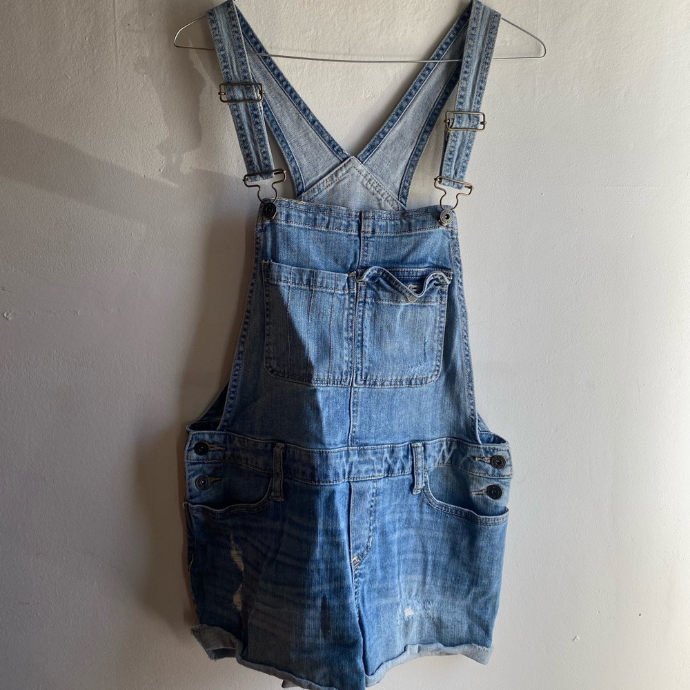 Mossimo denim overall shorts